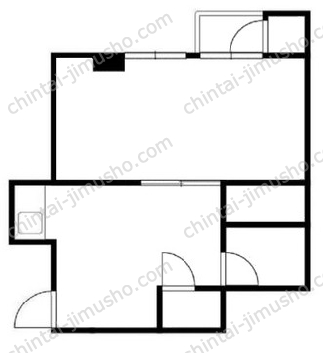 若菜ビル3Fの間取図