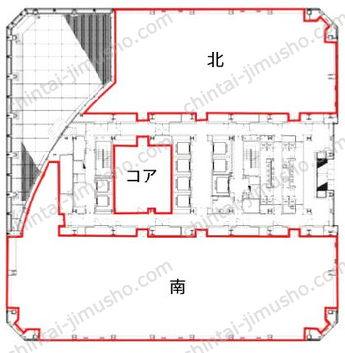 晴海アイランドトリトンスクエアオフィスタワーX44Fの間取図