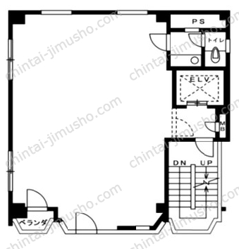 新宿紺野ビル4Fの間取図