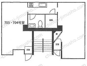 東京セントラル代々木7Fの間取図