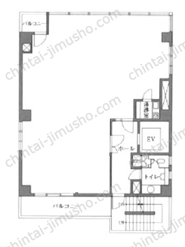 RBW JAPANビル7Fの間取図