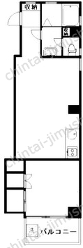 麻布十番ハイツ7Fの間取図