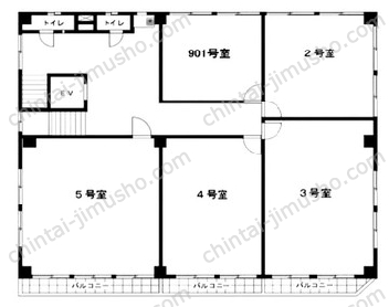 山京ビル本館9Fの間取図