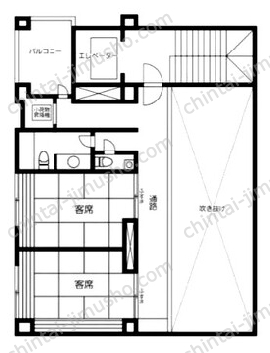 日ノ出町ビル3Fの間取図