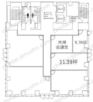 日総第22ビル6Fの間取図