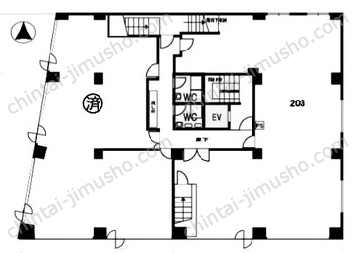 市ヶ谷春日マンション2Fの間取図