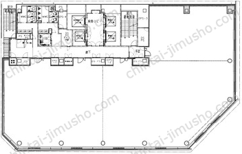 （仮称）東日本銀行本店ビル建替プロジェクト8Fの間取図