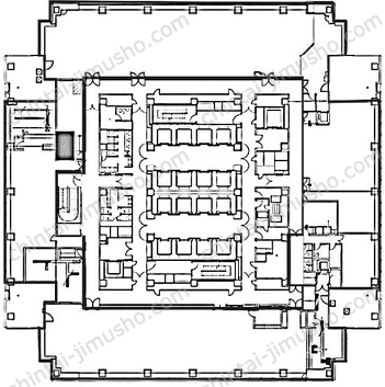 三菱重工横浜ビル19Fの間取図