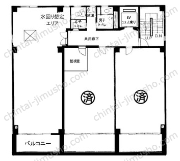 銀座ワカホビル8Fの間取図