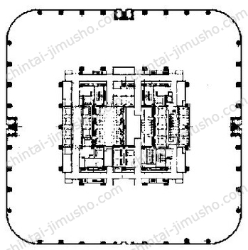 麻布台ヒルズ　森JPタワー8Fの間取図