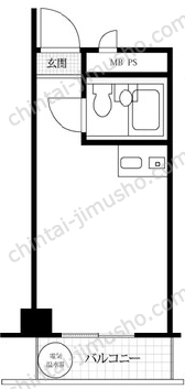 トーカン新宿第2キャステール8Fの間取図