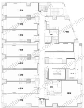 IsaI AkasakA　(イサイアカサカ)5Fの間取図