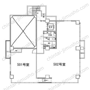 芝シティビル5Fの間取図