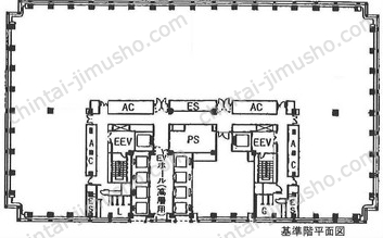 新宿モノリス9Fの間取図