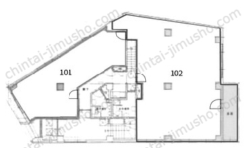 ユニオンコーポB1Fの間取図