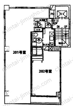 AS ONE 愛宕2Fの間取図