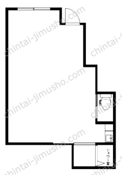 （仮称）日野店舗1Fの間取図