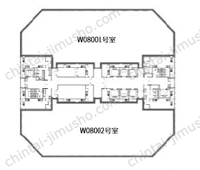 新川崎ツインタワー8Fの間取図