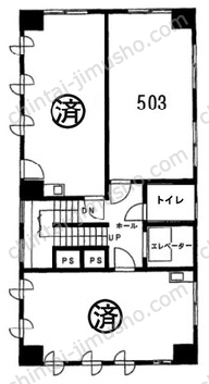 セントラルビル5Fの間取図