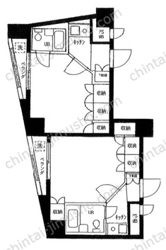 クレイン中野新橋2Fの間取図