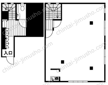 入谷3丁目事務所2一括貸の間取図