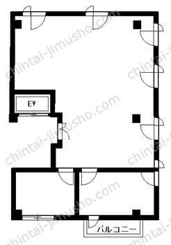 長原ビル4Fの間取図