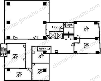 第3東ビル4Fの間取図