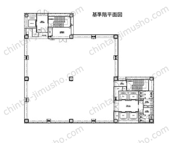 渋谷金王タワー9Fの間取図