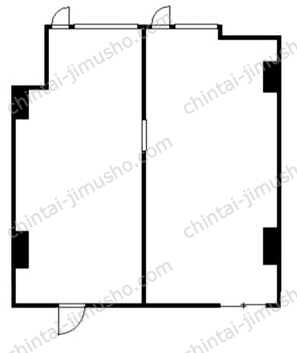 新橋駅前ビル1号館2Fの間取図