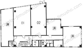 大蔵ビル3Fの間取図