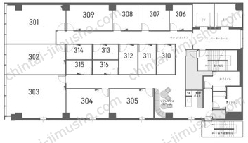 H1O西新宿3Fの間取図