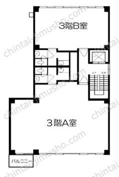 室四ビル3Fの間取図