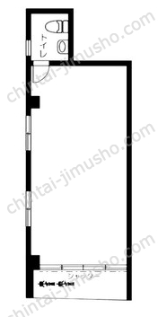 中山ビル1Fの間取図