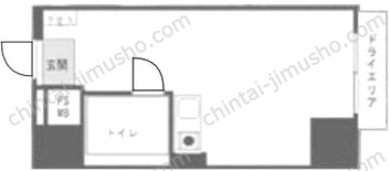 ライオンズマンション新宿第21Fの間取図