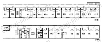 高井戸東31632一棟貸の間取図