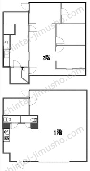 旭ビル一括貸の間取図