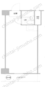 トーカン新宿第2キャステール8Fの間取図