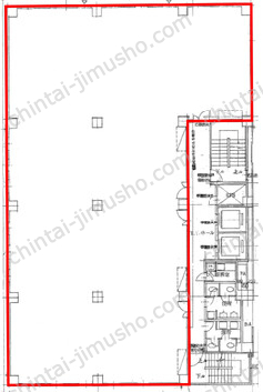 松岡銀七ビル5Fの間取図