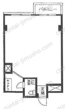 カイトーハイツ4Fの間取図