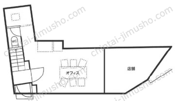 co-rent代田橋1Fの間取図