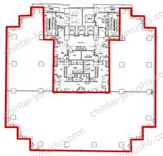 勝どきサンスクエア7Fの間取図