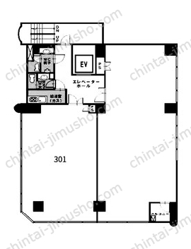 K＆Iビル3Fの間取図