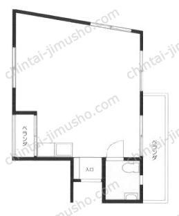 富士見ビル4Fの間取図