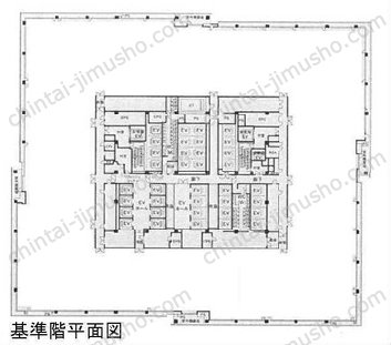 大手町フィナンシャルシティ　グランキューブ18Fの間取図