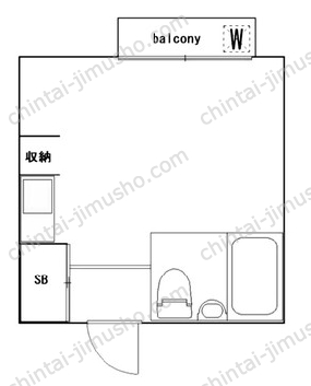 （仮称）中央5丁目貸店舗事務所2Fの間取図