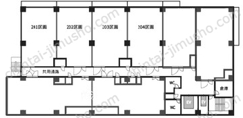 innoba大田2Fの間取図