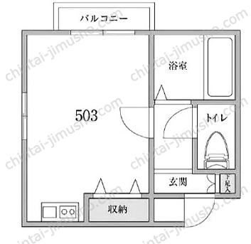 アプロディーテ5Fの間取図