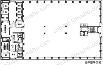 新宿三井ビルディング二号館6Fの間取図