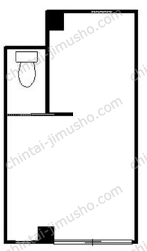 千都世ビル1Fの間取図