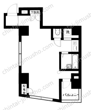 リブハピネス横浜関内2Fの間取図